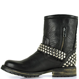 steve madden black moto boots