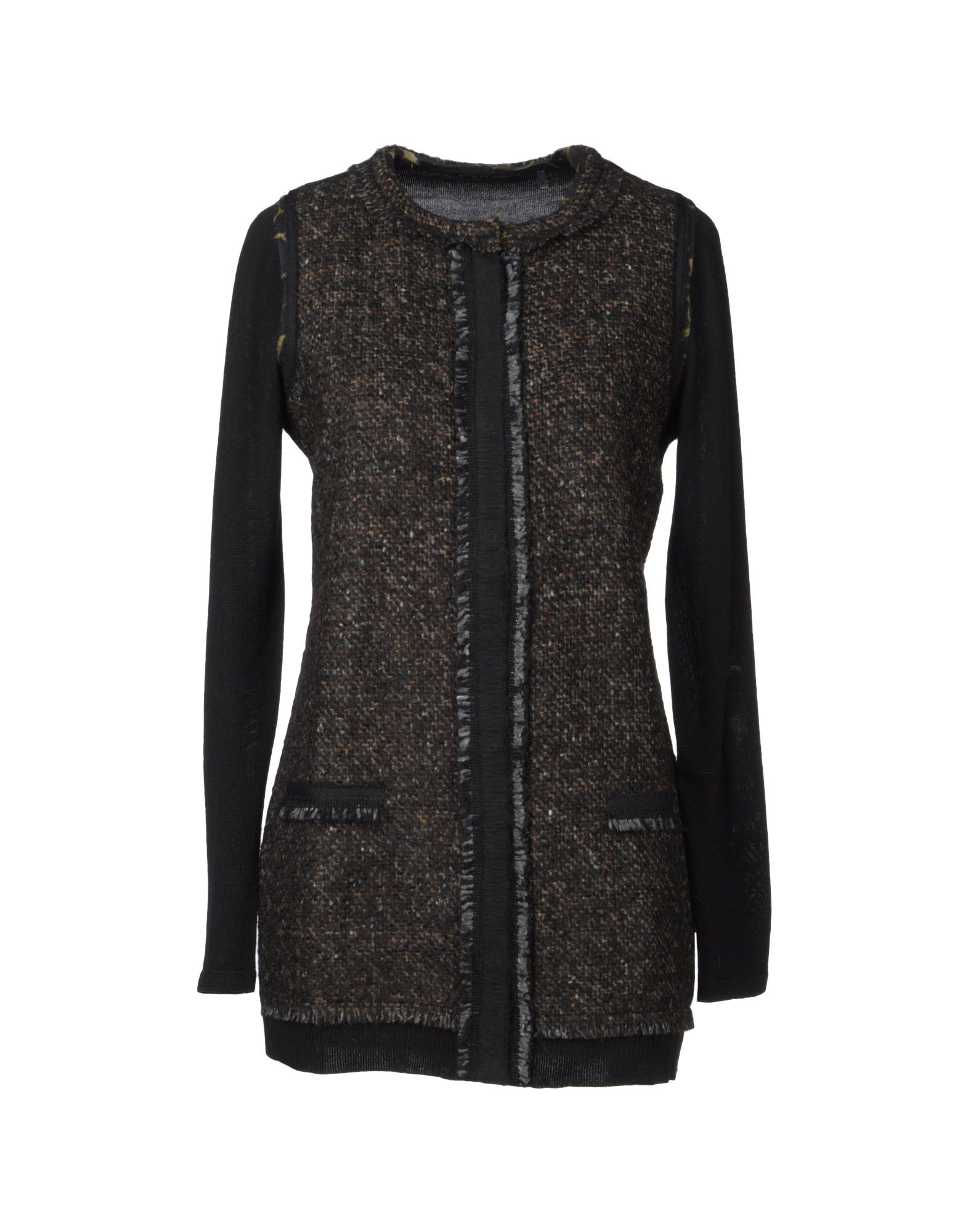 Elie tahari Cardigan in Brown | Lyst