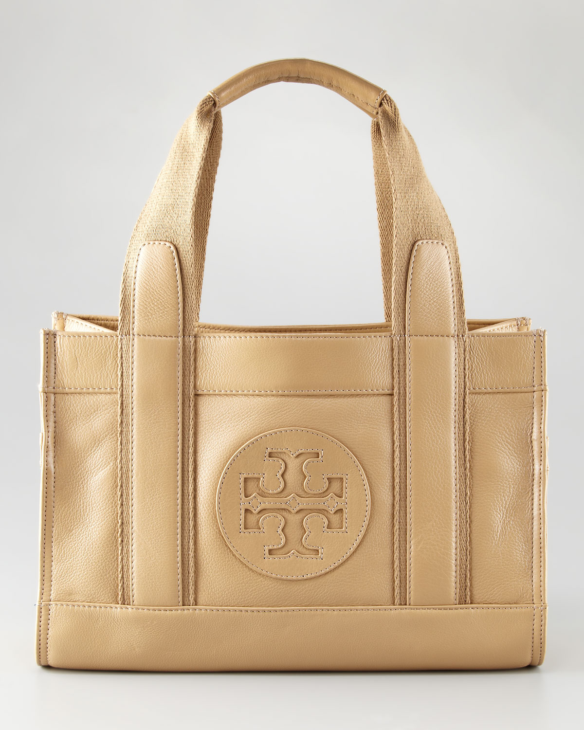 Tory burch Tory Tote Mini in Natural | Lyst