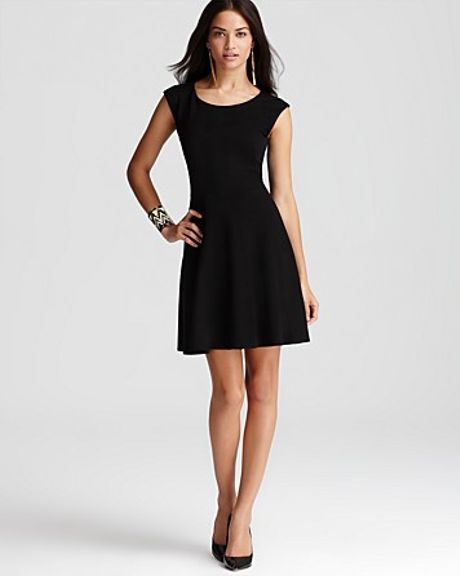 Bailey 44 Dress Cap Sleeve Aline Pointe in Black | Lyst