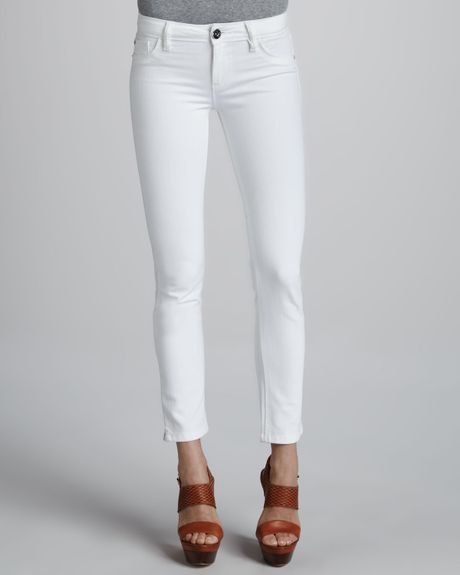Dl 1961 Premium Denim Angel Milk Skinny Jeans in White (milk) | Lyst