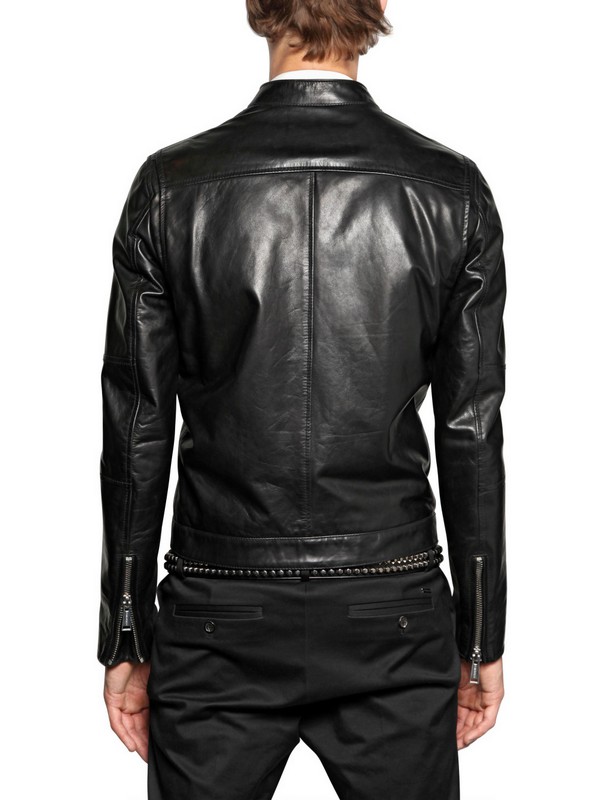 Lyst - Dsquared² Chiodo Leather Jacket in Black for Men