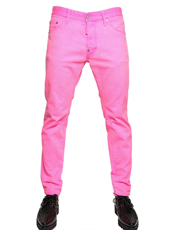 neon pink pants men