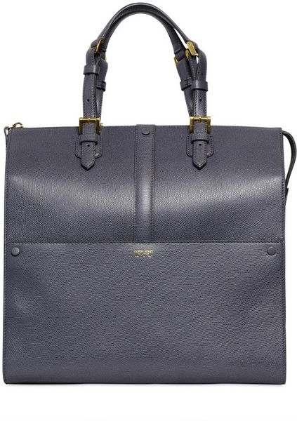Giorgio Armani Medium Weekend Printed Leather Bag in Gray (grey) | Lyst