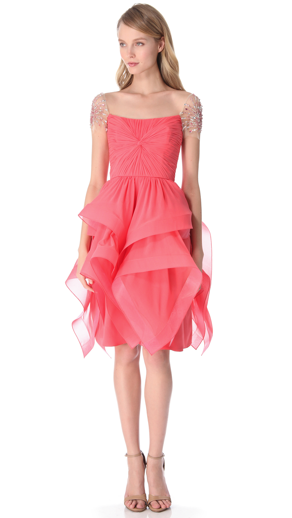 Pink Ruffled Dresses