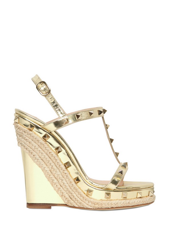 valentino studded wedges