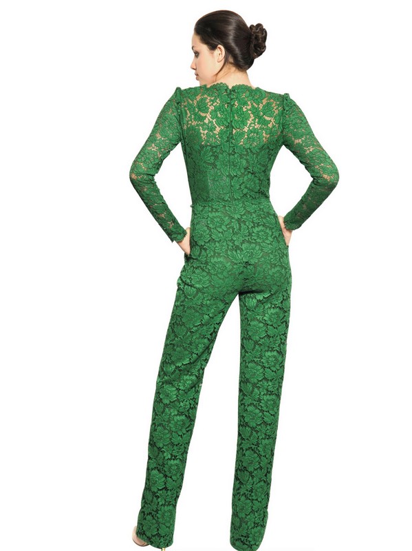 lyst valentino lace romper in green valentino cotton blend lace jumpsuit in green lyst lyst valentino lace romper in green valentino cotton blend lace jumpsuit in green lyst