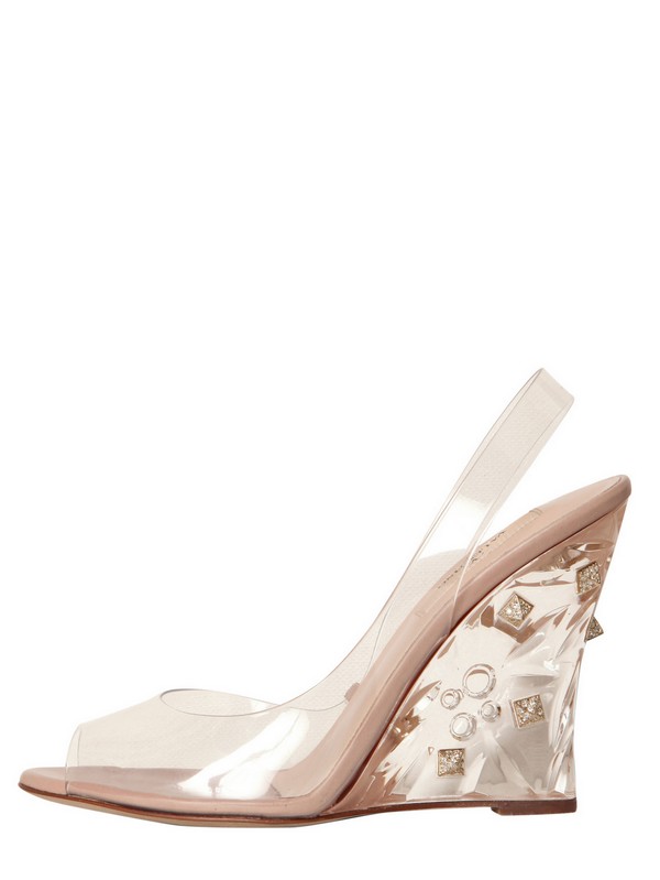 valentino wedges nude