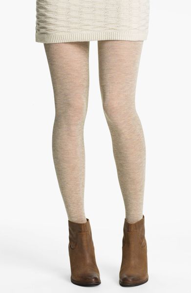 Free People Heathered Sweater Tights in Beige (end of color list ...