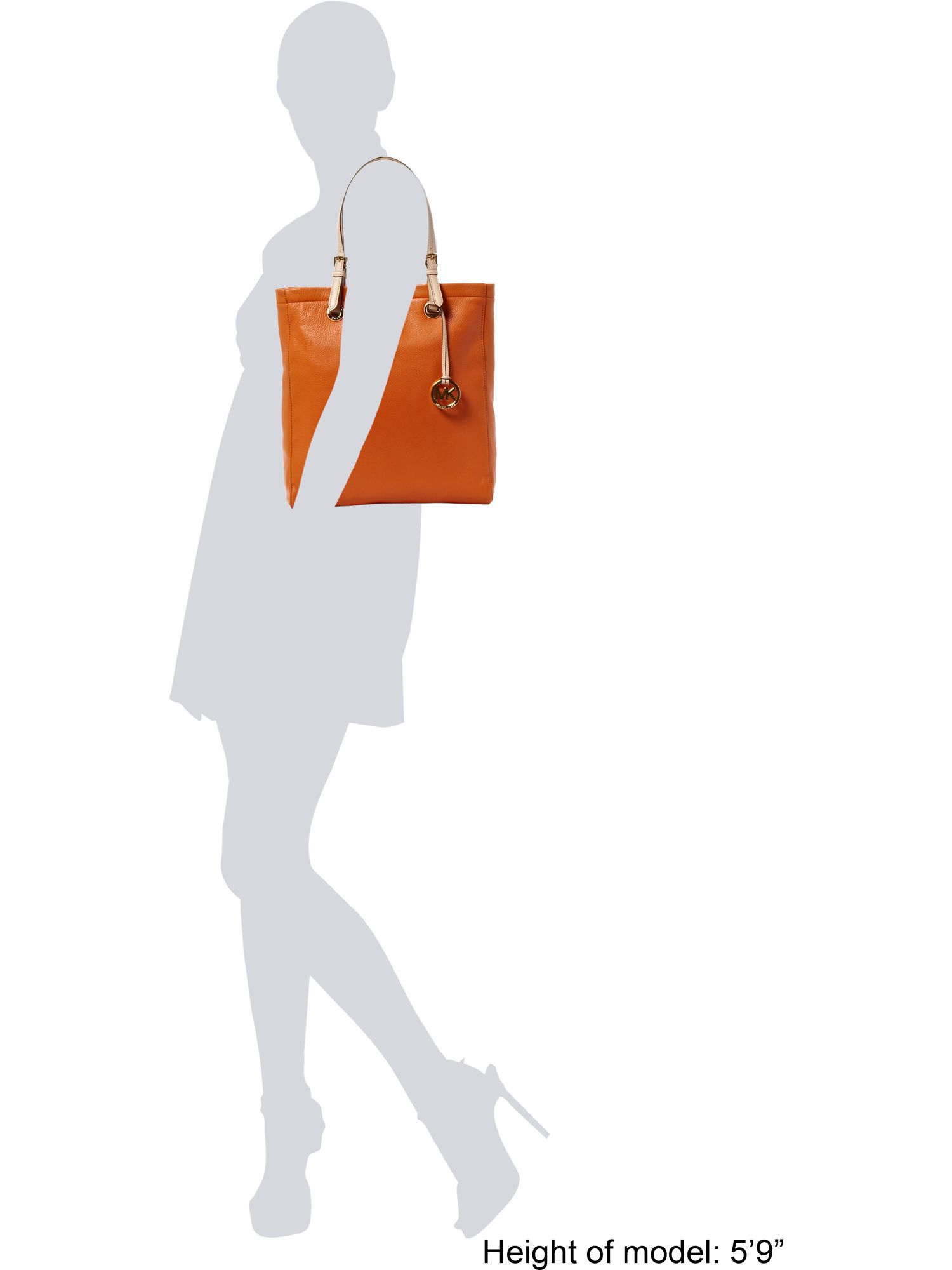 michael kors shopper orange