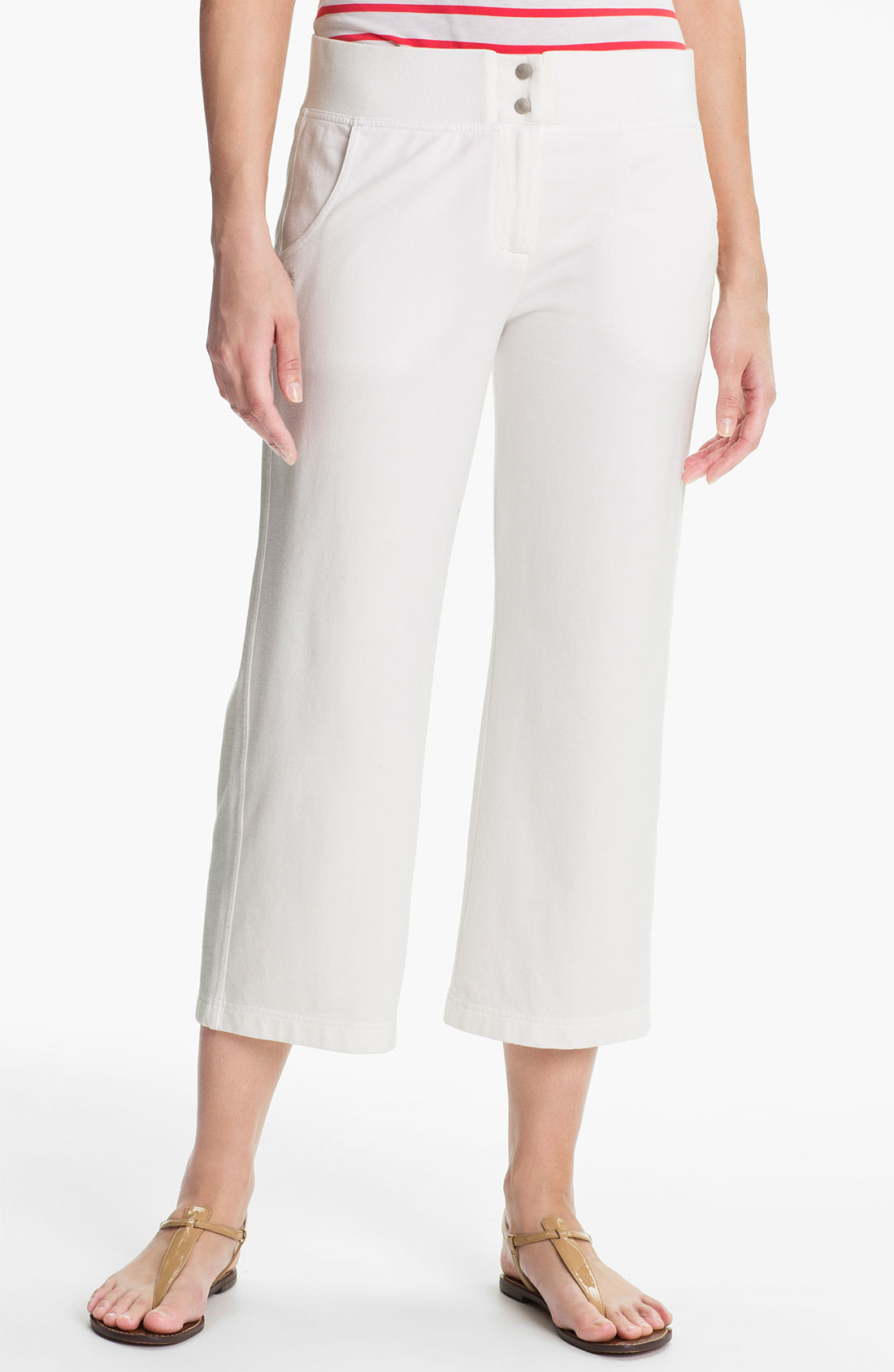 Tommy Bahama Terry Crop Pants in White | Lyst