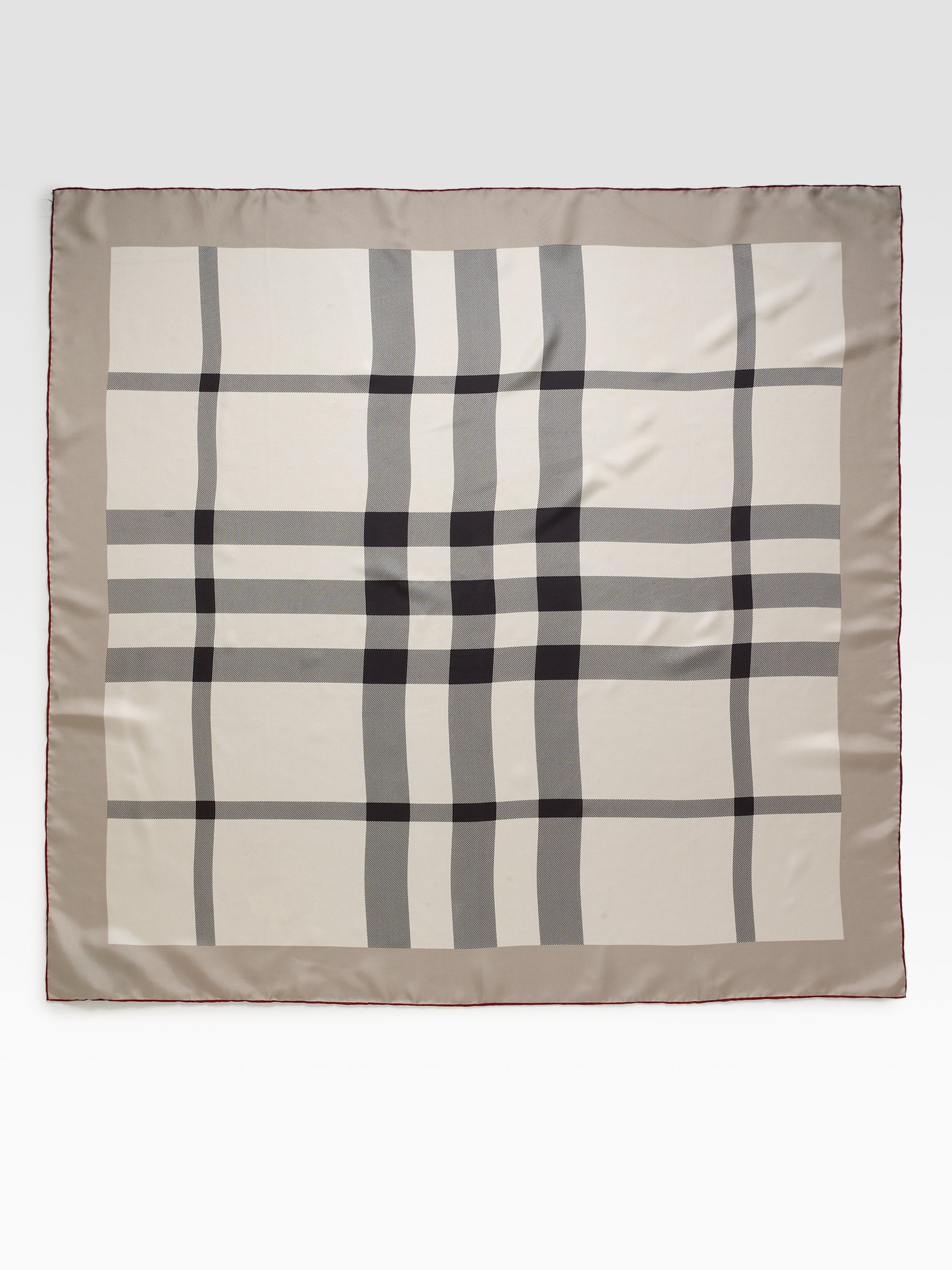 burberry small silk scarf