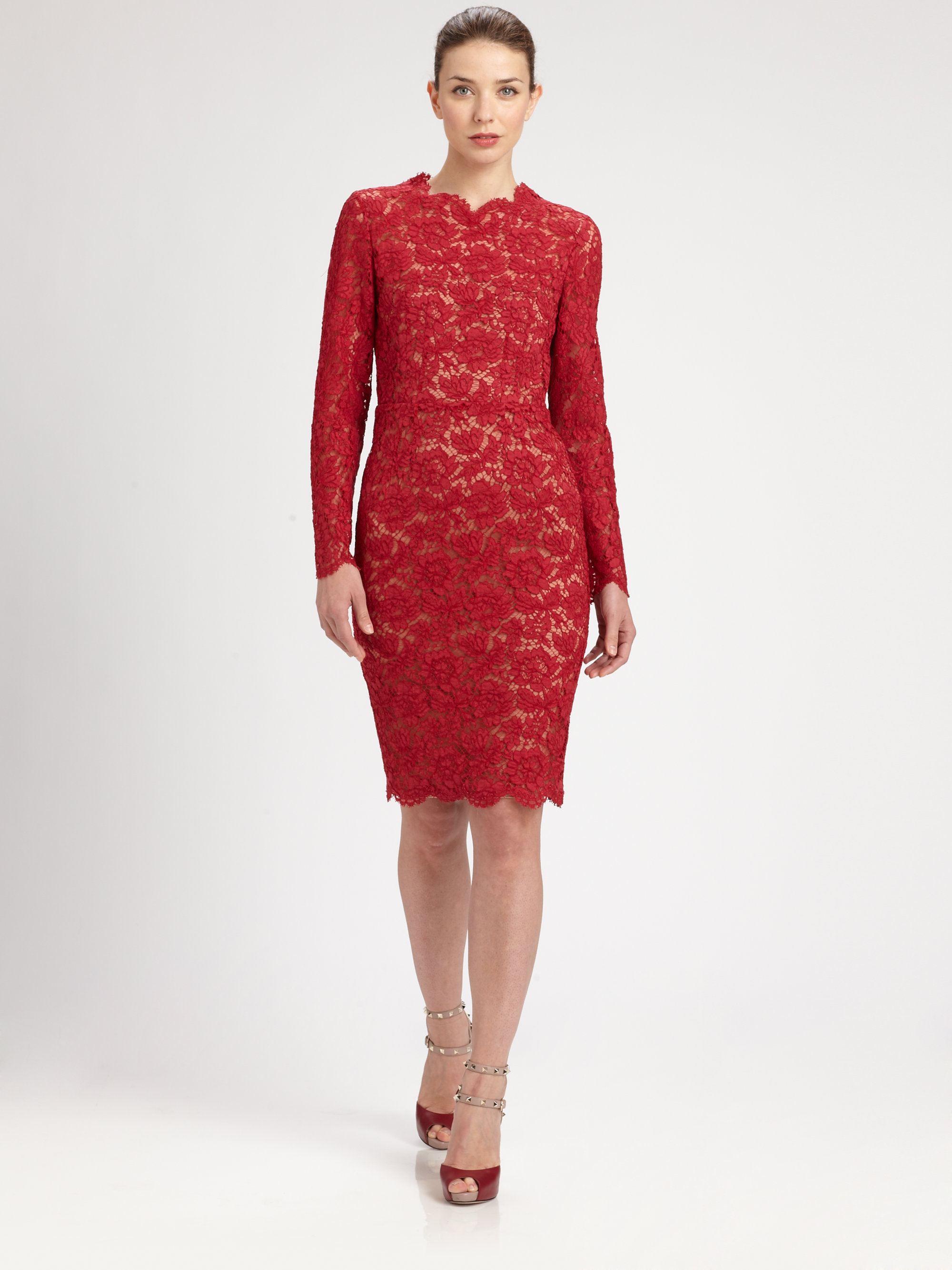 red valentino red dress