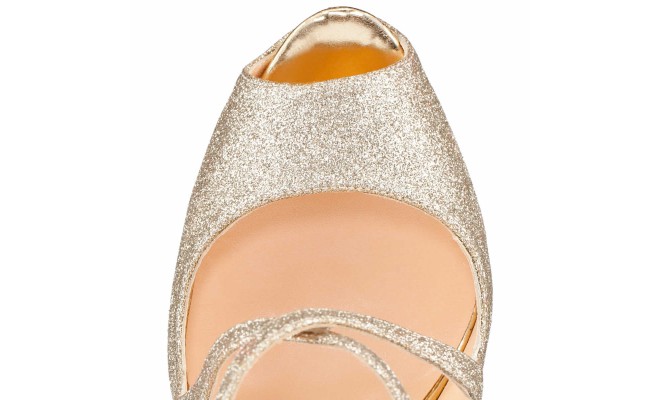 louboutin knock off - gold glitter criss cross christian louboutin | Landenberg ...