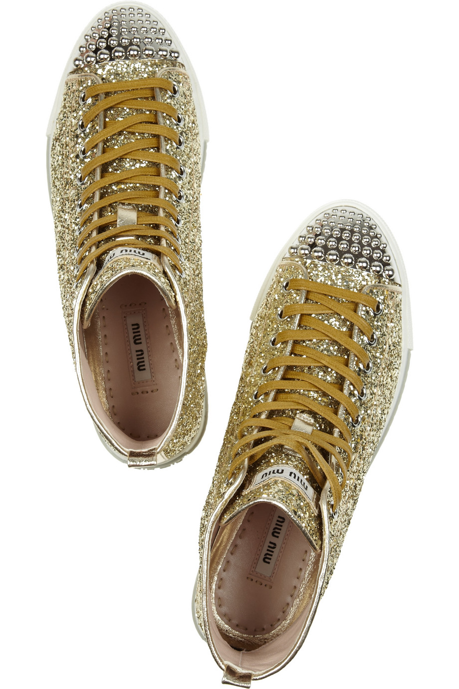miu miu shoes glitter