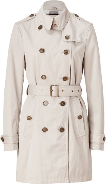 Burberry Brit Trench Pembrooke Cottonblend Coat in Beige (trench) | Lyst