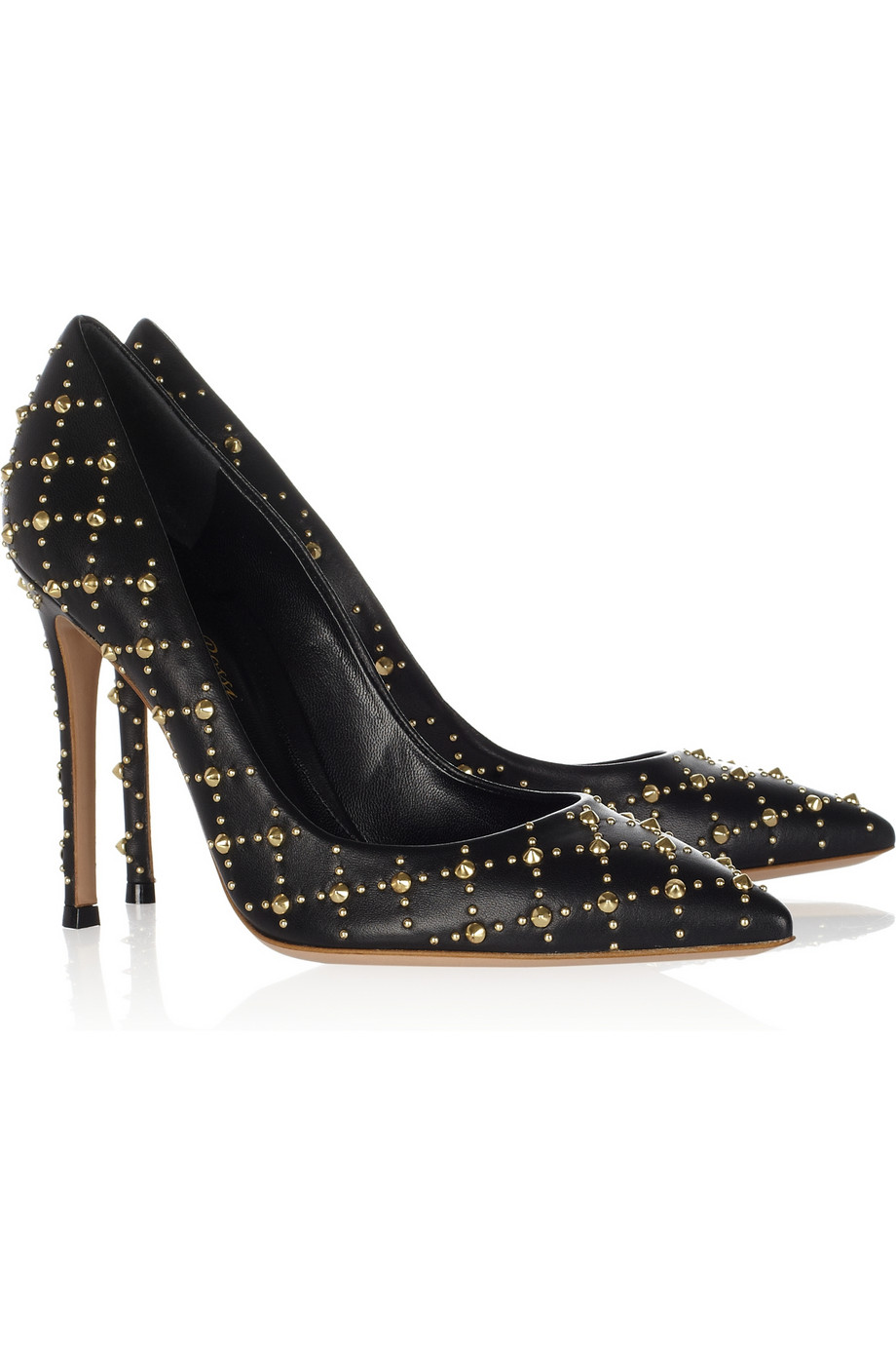 studded pumps flat