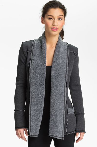 Hard Tail Slouchy Knit Cardigan in Gray (end of color list black) | Lyst