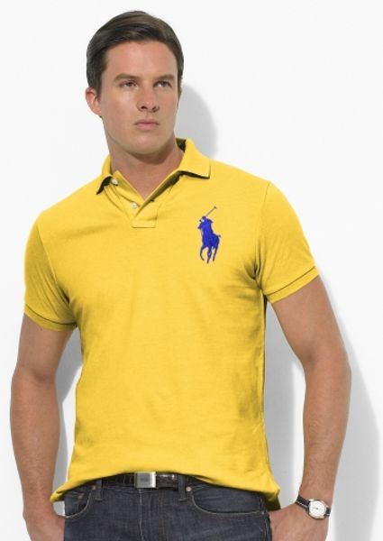 Polo Ralph Lauren Classic Fit Big Pony Polo in Yellow for Men (slicker ...