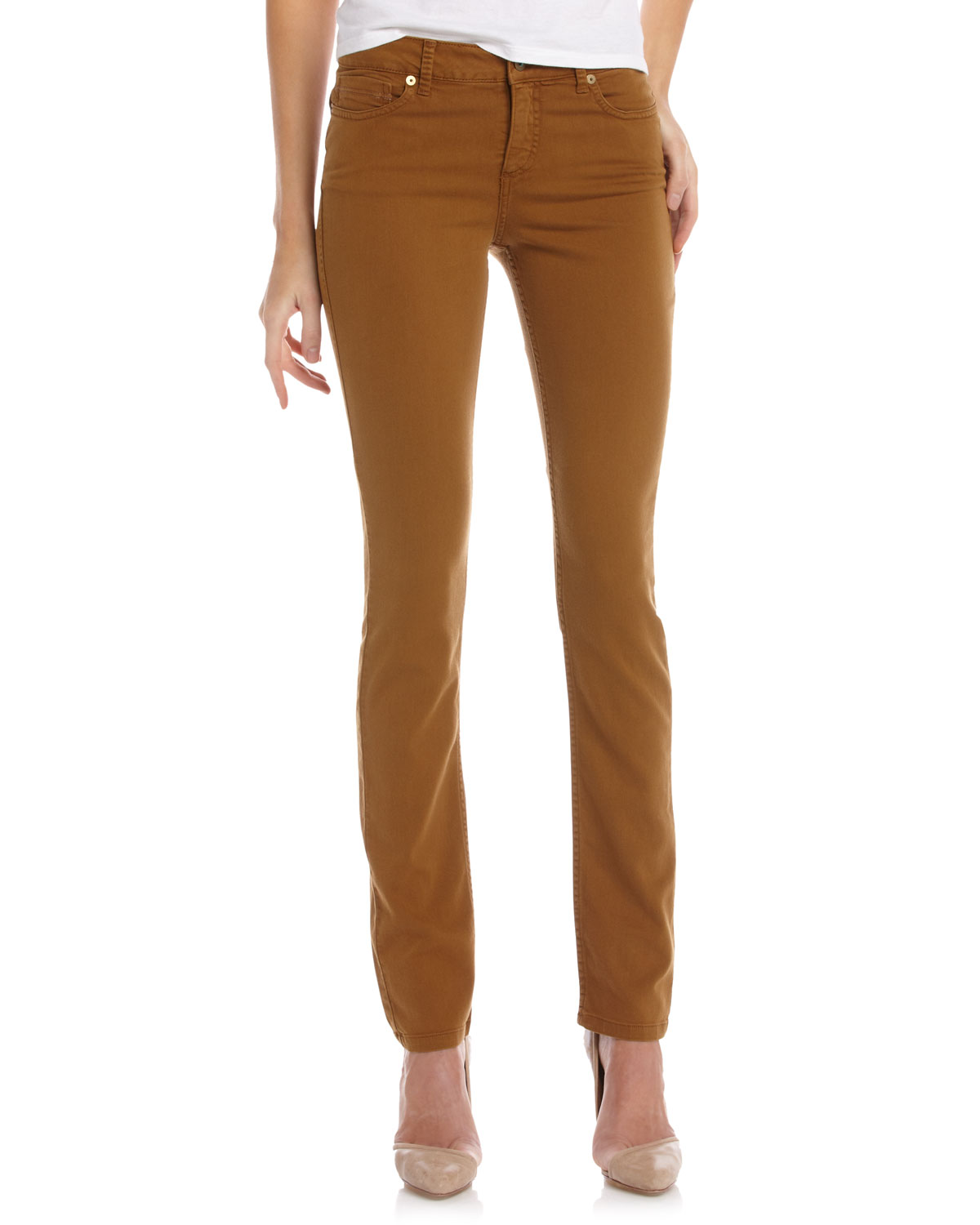 Christopher blue Skinny Jeans in Brown | Lyst