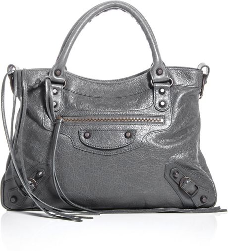 Balenciaga Classic Town Bag in Gray (grey) | Lyst