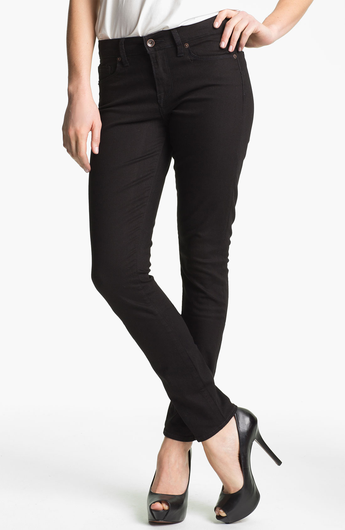 Lucky Brand Sofia Skinny Jeans Black Online Exclusive in Black (black ...