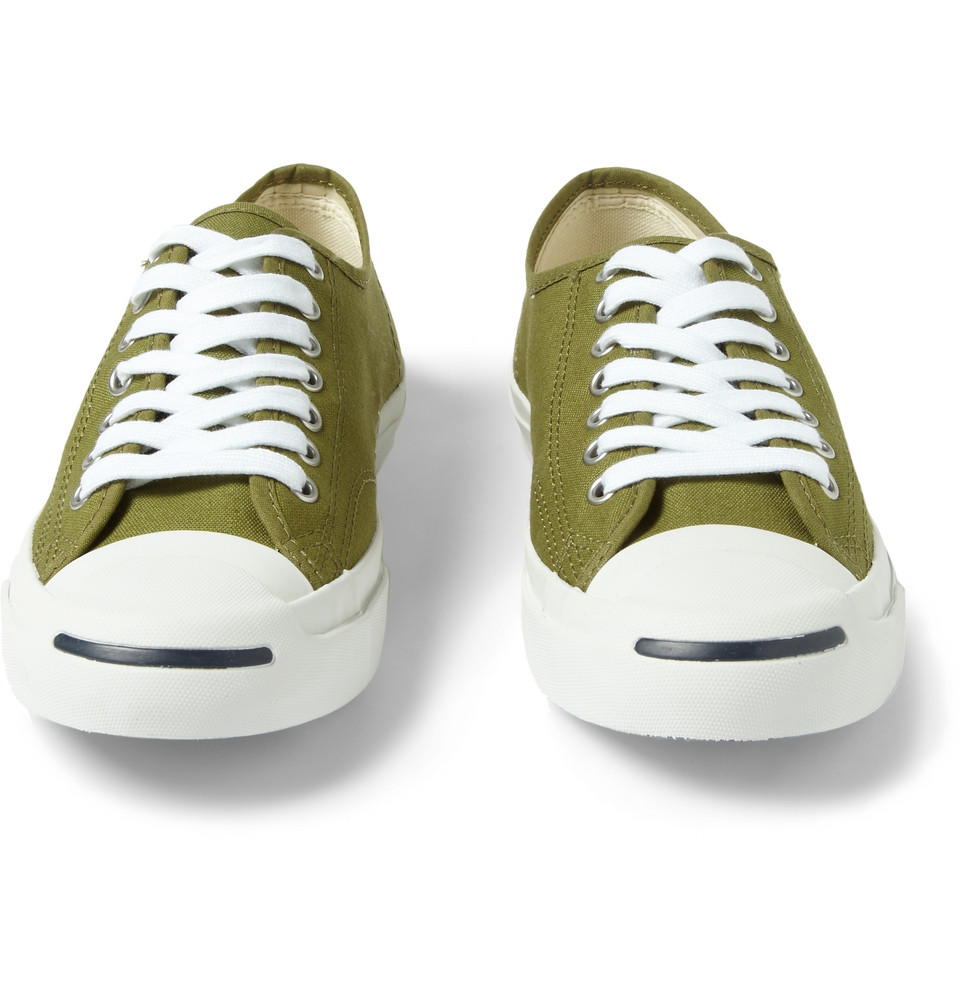 Converse Jack Purcell Canvas Sneakers in Green for Men | Lyst