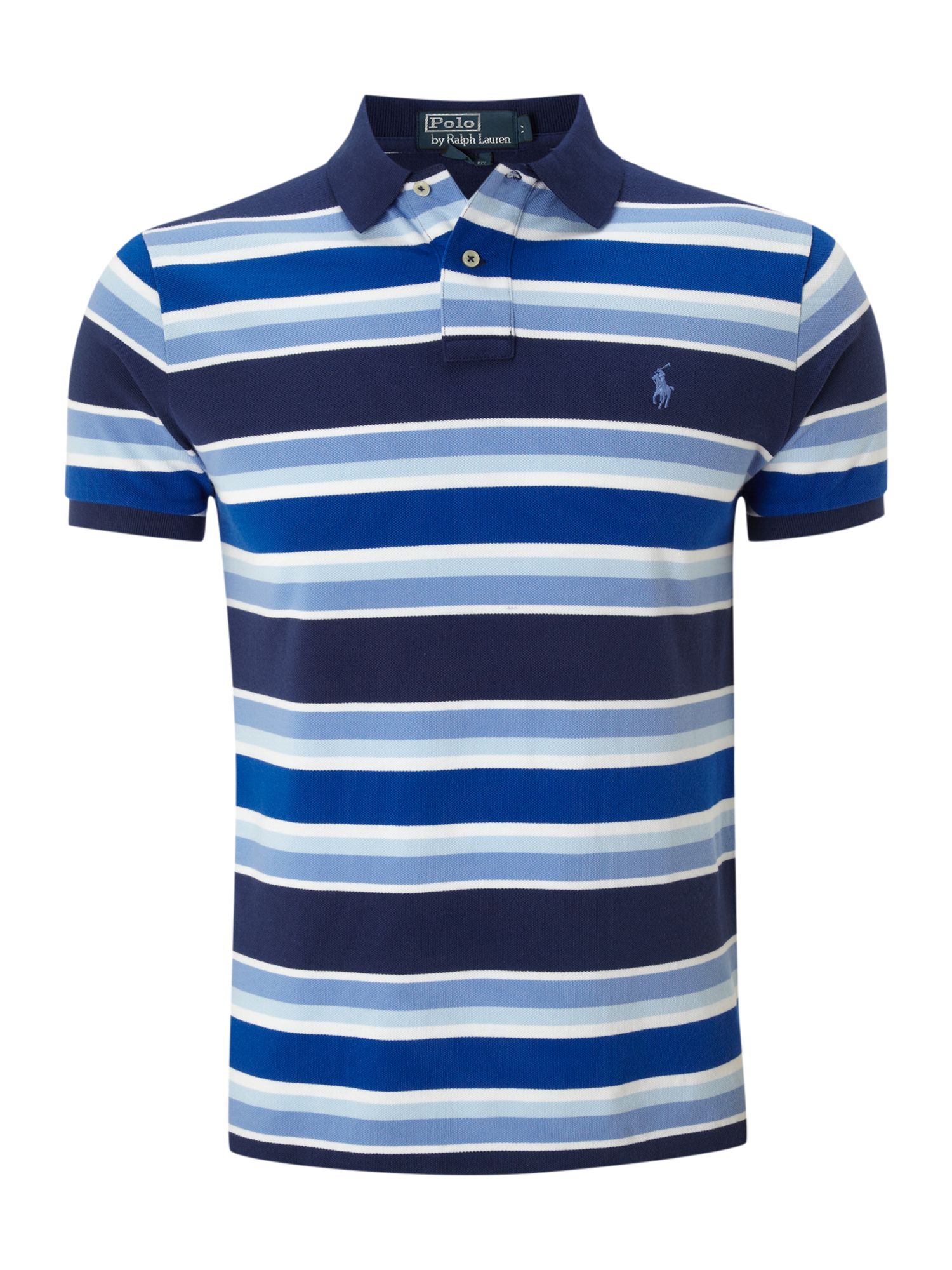 Polo ralph lauren Multi Striped Polo Shirt in Blue for Men | Lyst
