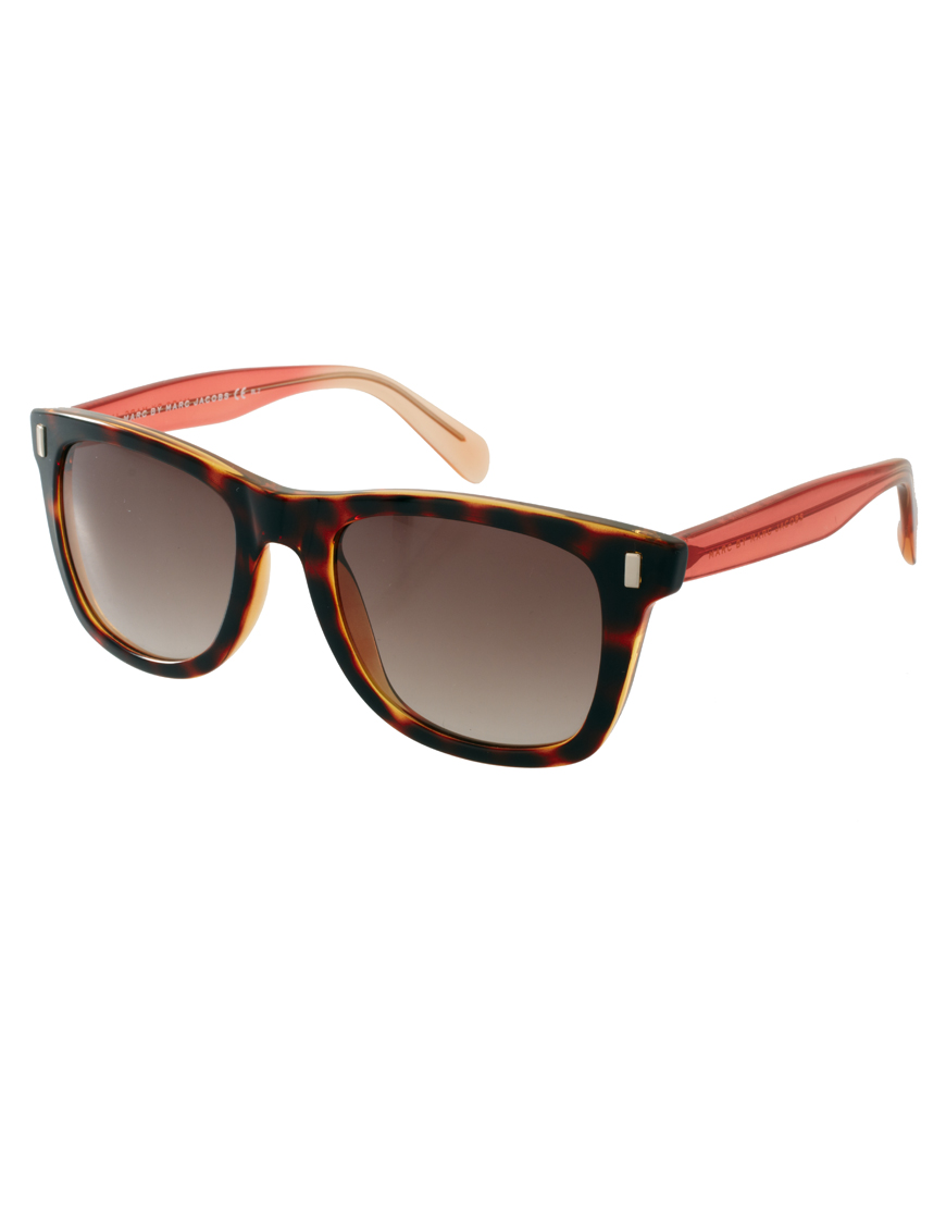 Marc By Marc Jacobs Wayfarer Sunglasses In Brown For Men Lyst