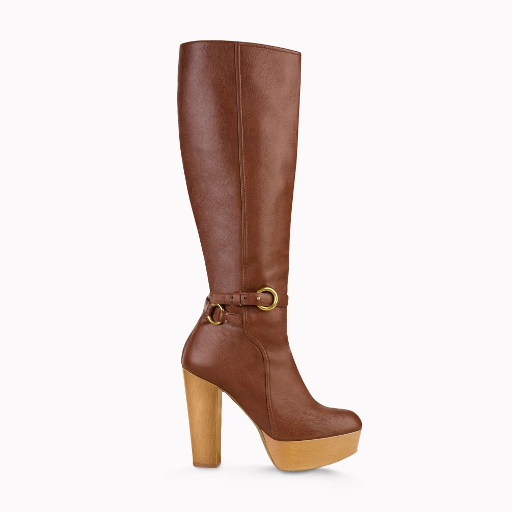 stella mccartney brown platform boots