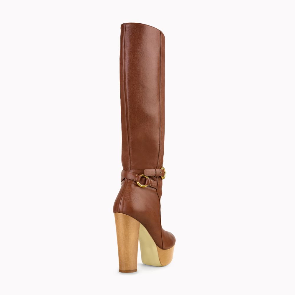stella mccartney brown platform boots