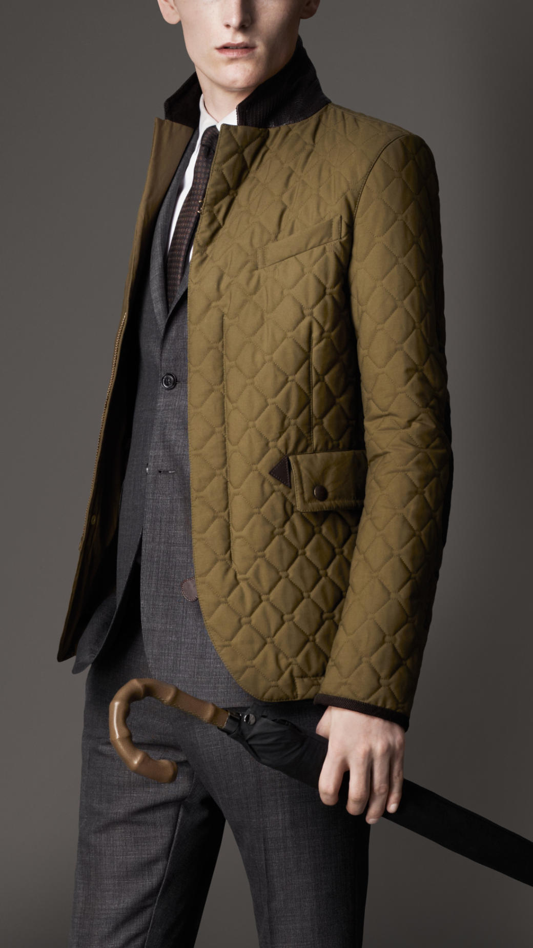 burberry mens quilted jacket