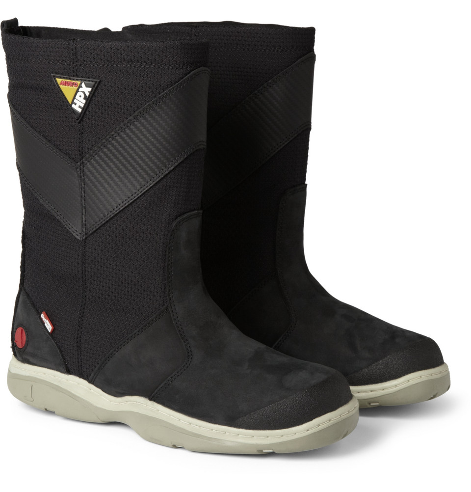 Lyst - Musto Sailing Hpx Leather and Canvas Sailing Boots in Black for Men