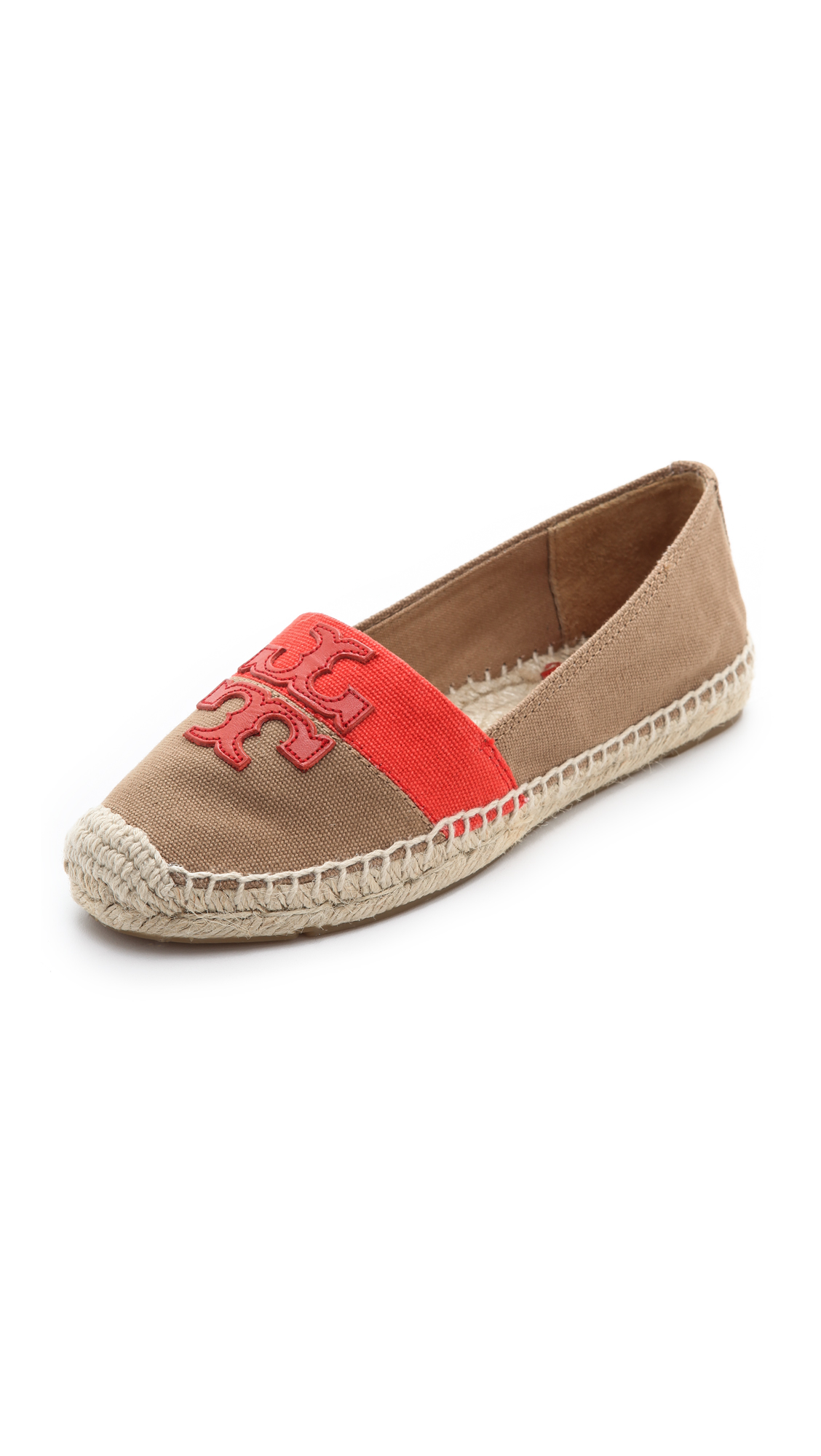 tory burch weston flat espadrille canvas