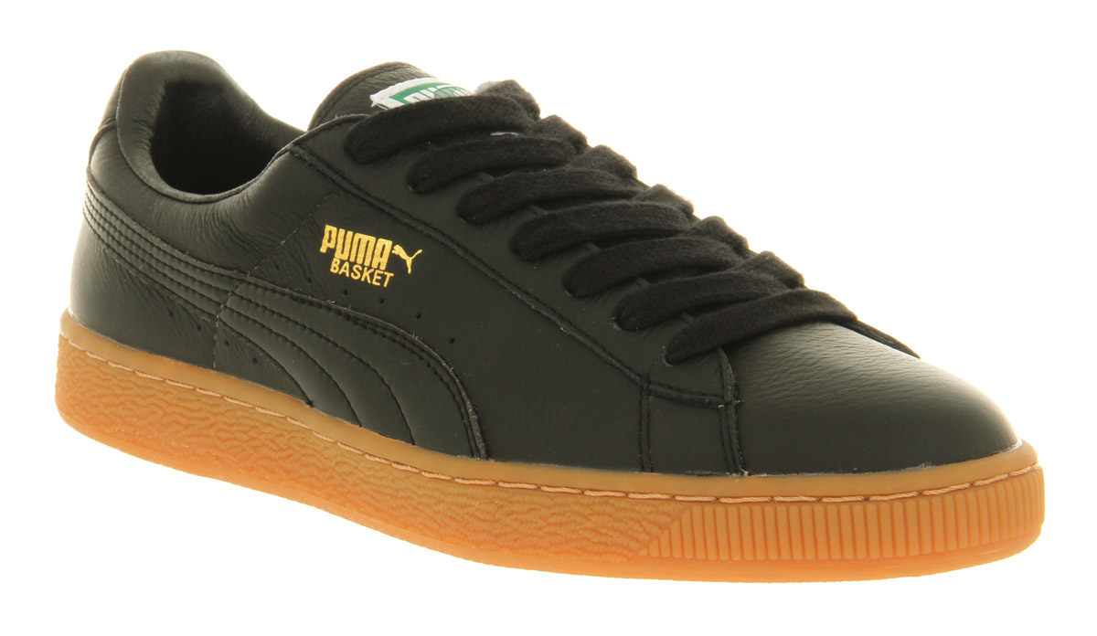 Puma Basket Classic Black Gum in Black for Men | Lyst