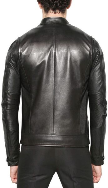 Belstaff Nappa Leather Jacket in Black for Men | Lyst