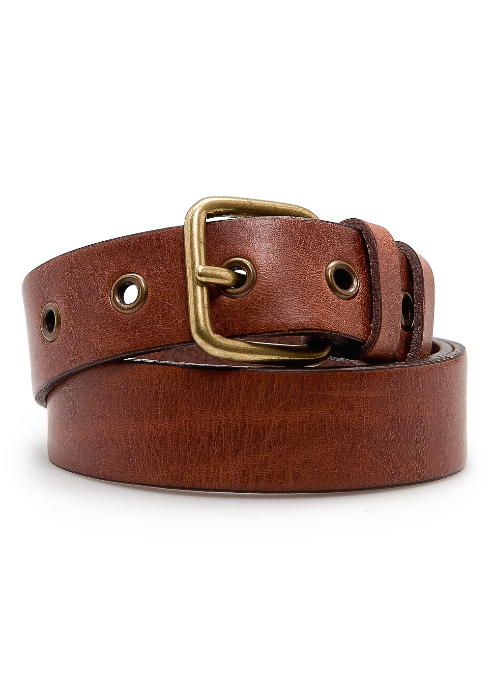 Lyst - Mango Rivets Leather Belt in Brown
