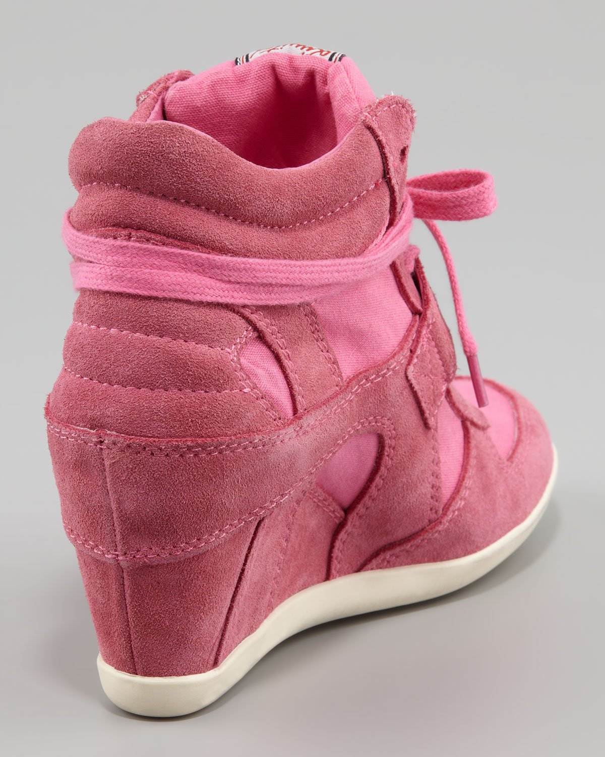 pink wedge tennis shoes