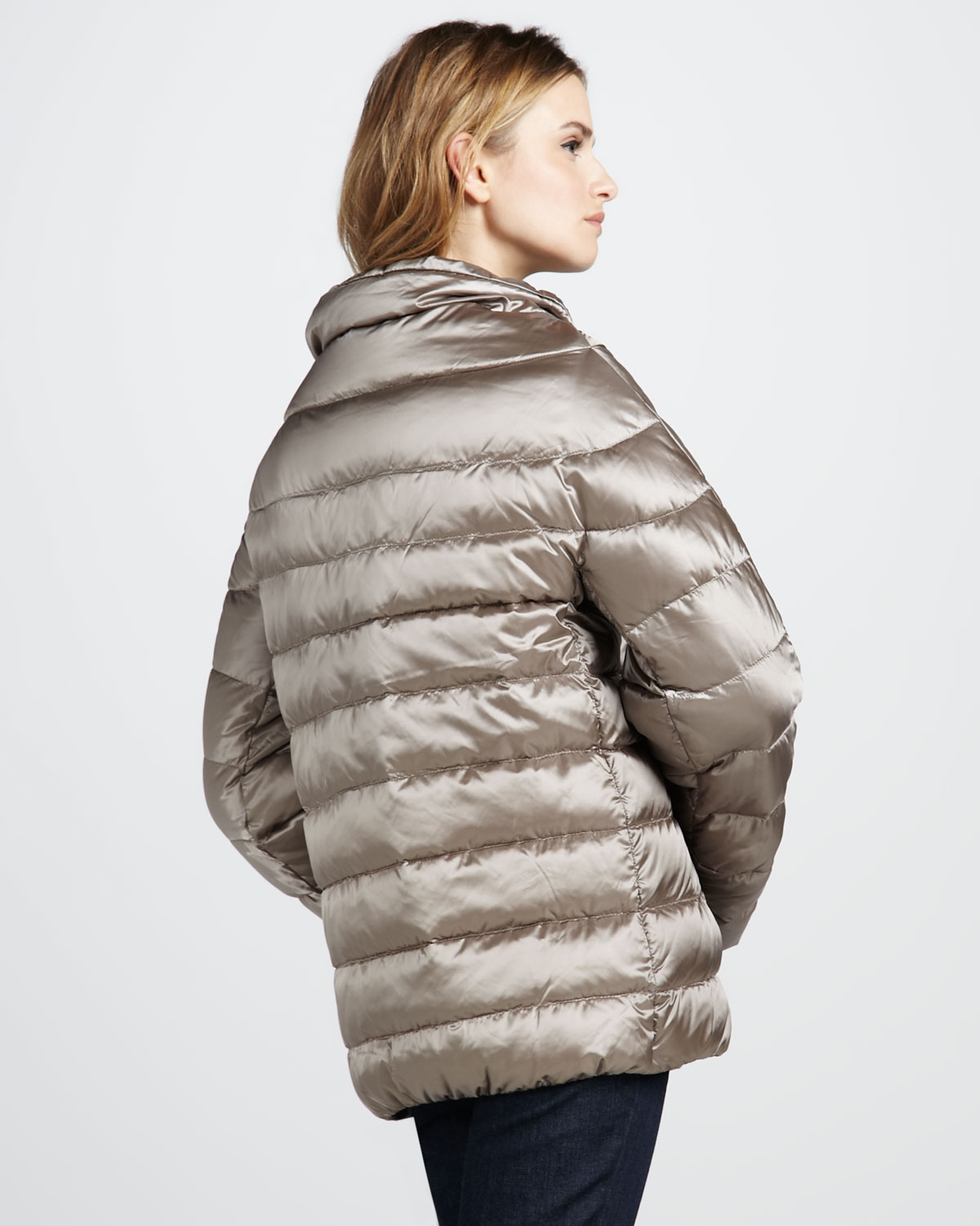 Lyst - Moncler Chevrotine Puffer Jacket in Metallic