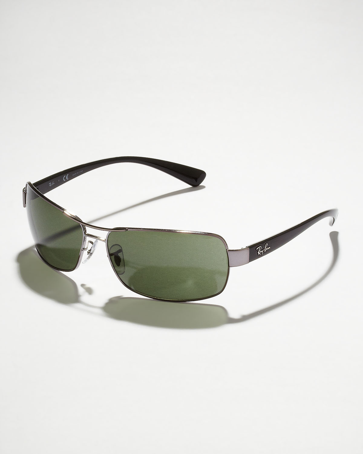 Lyst Ray Ban Narrow Aviator Sunglasses In Black For Men 
