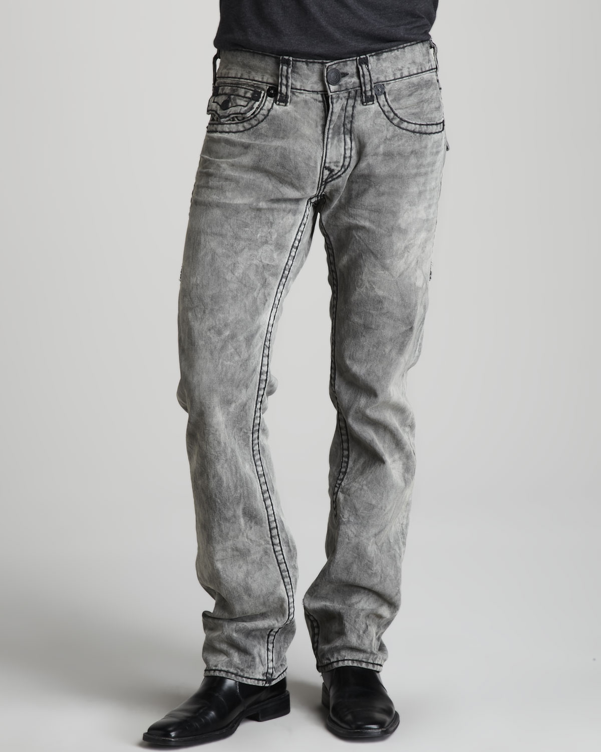 True Religion Ricky Marled Supert Jeans in Gray for Men (sym nomao) | Lyst