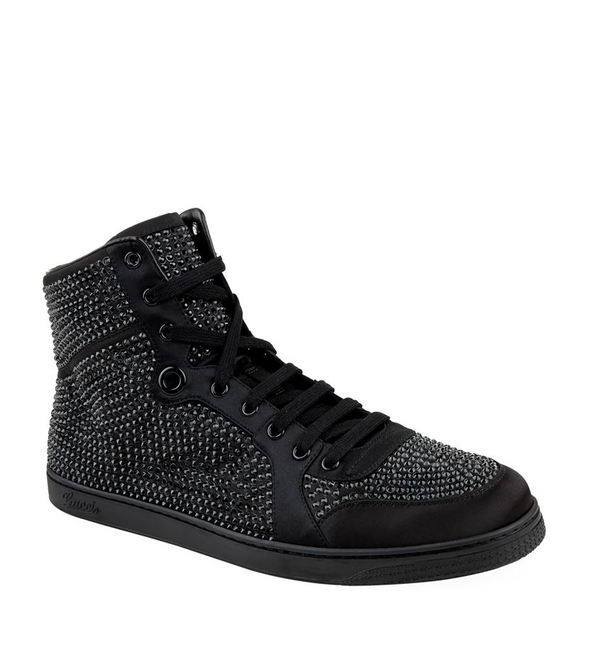Gucci Coda Bling High-top Sneaker in Black for Men | Lyst