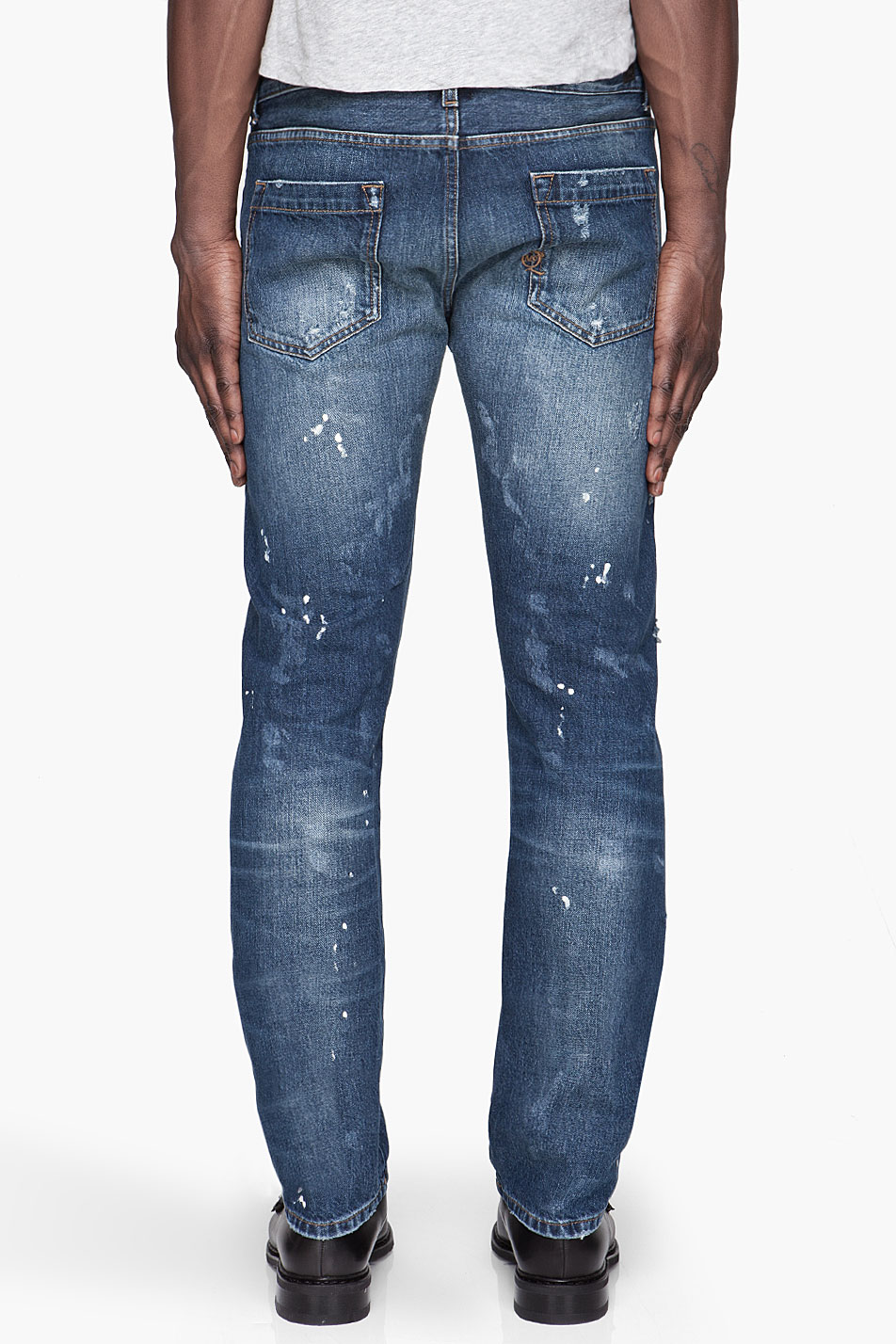 Mcq Heavy Bullet Hole Jeans in Blue for Men | Lyst