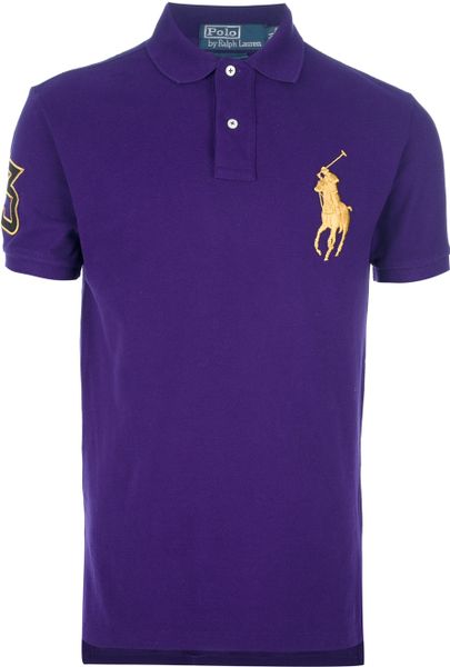 Polo Ralph Lauren Classic Polo Shirt in Purple for Men | Lyst