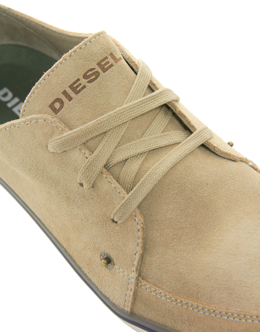 Lyst - Diesel Yanex Suede Shoes in Natural for Men