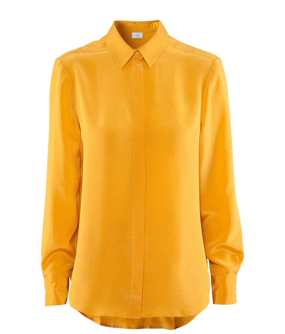 Рубашки женские желтые - 96 фото
