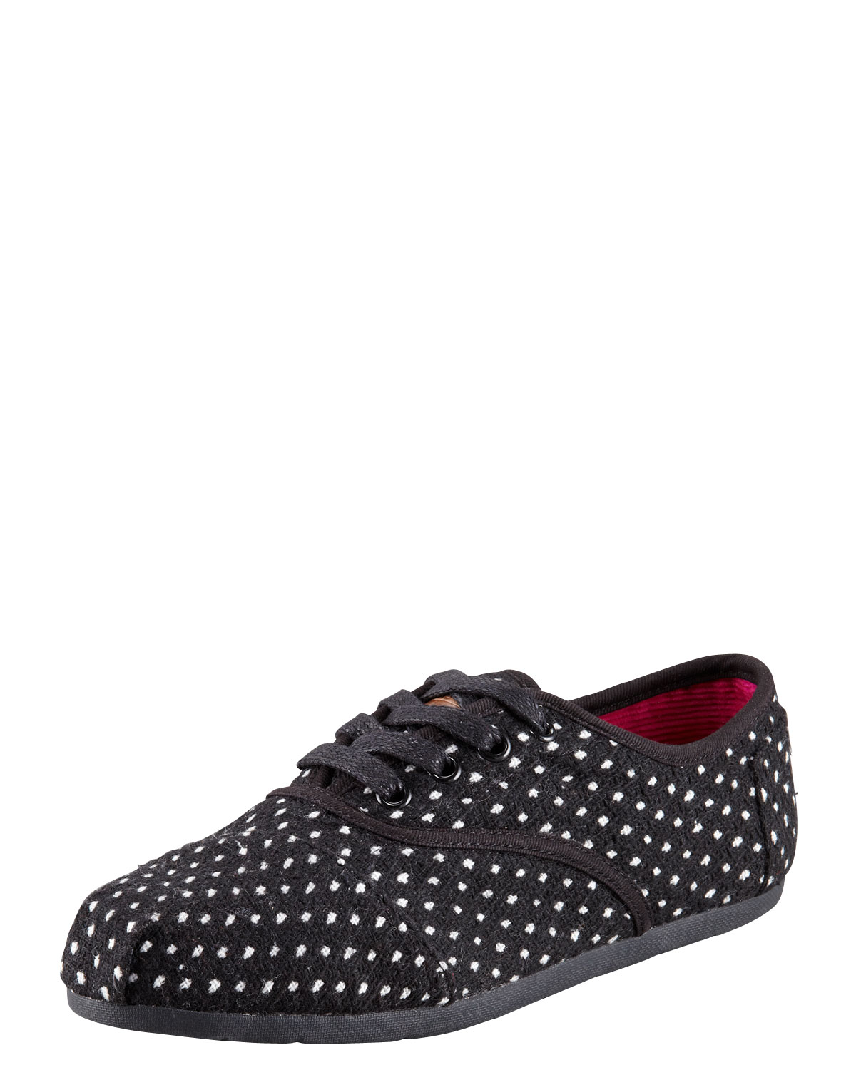 black lace up toms