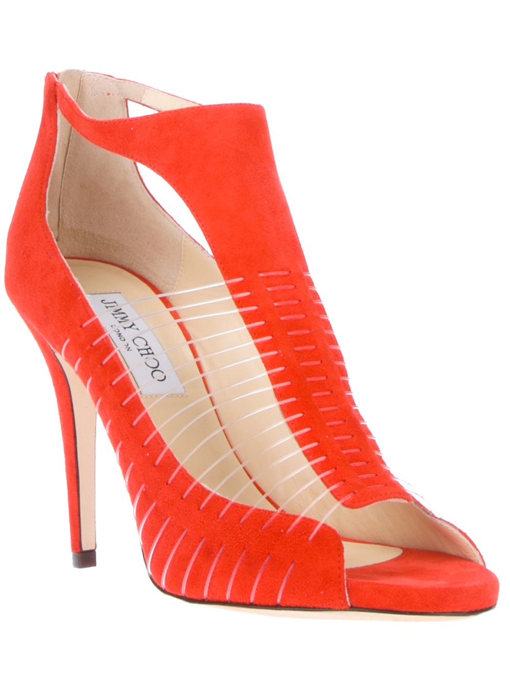 Jimmy choo Cosmic Glitter Finish Leather Pumps in Red Lyst