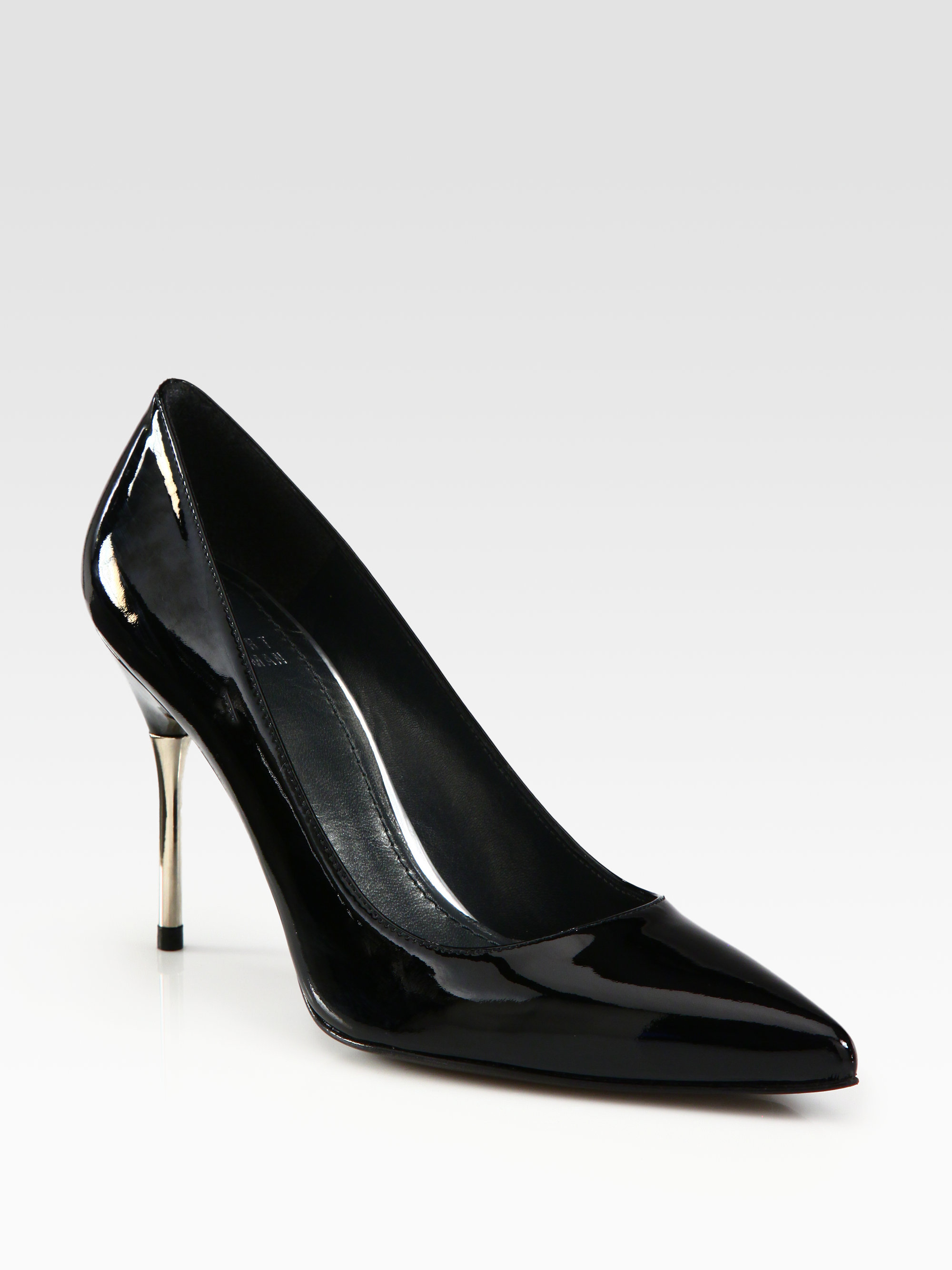 stuart weitzman leather heels