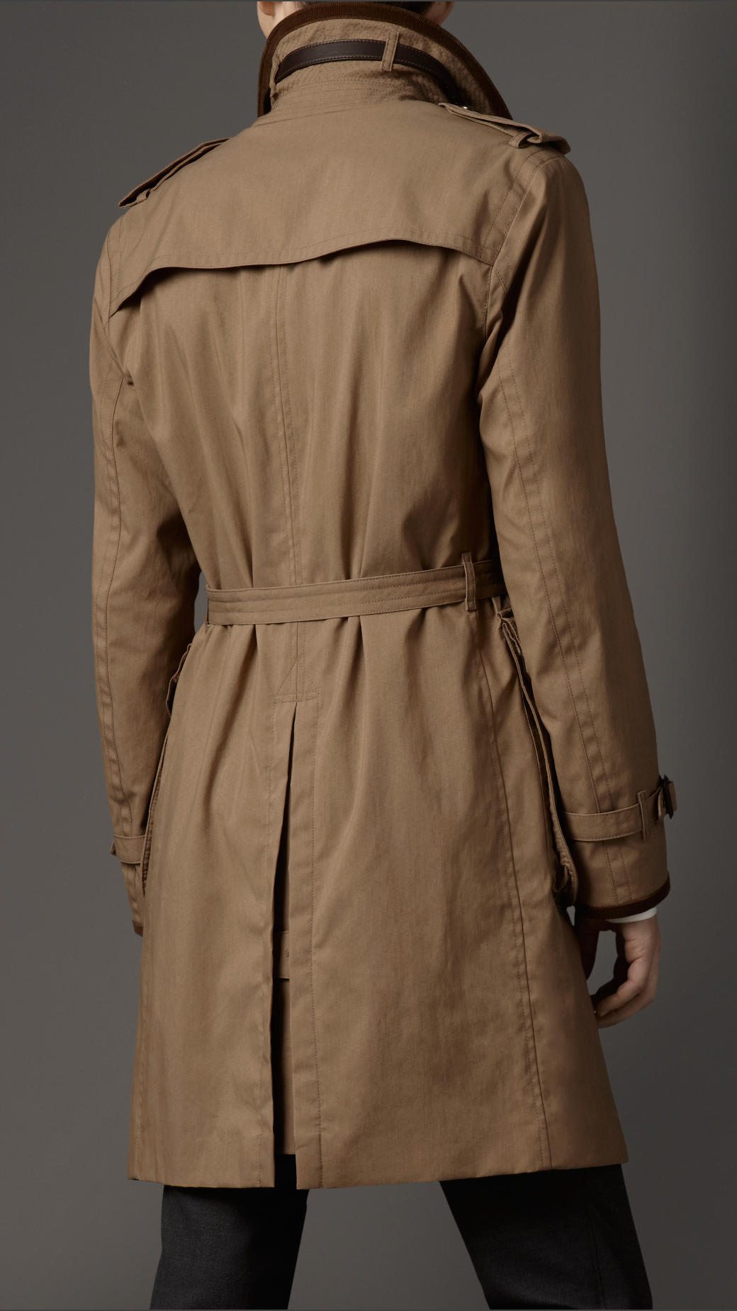 Lyst - Burberry Waxed Cotton Canvas Car Coat in Natural for Men